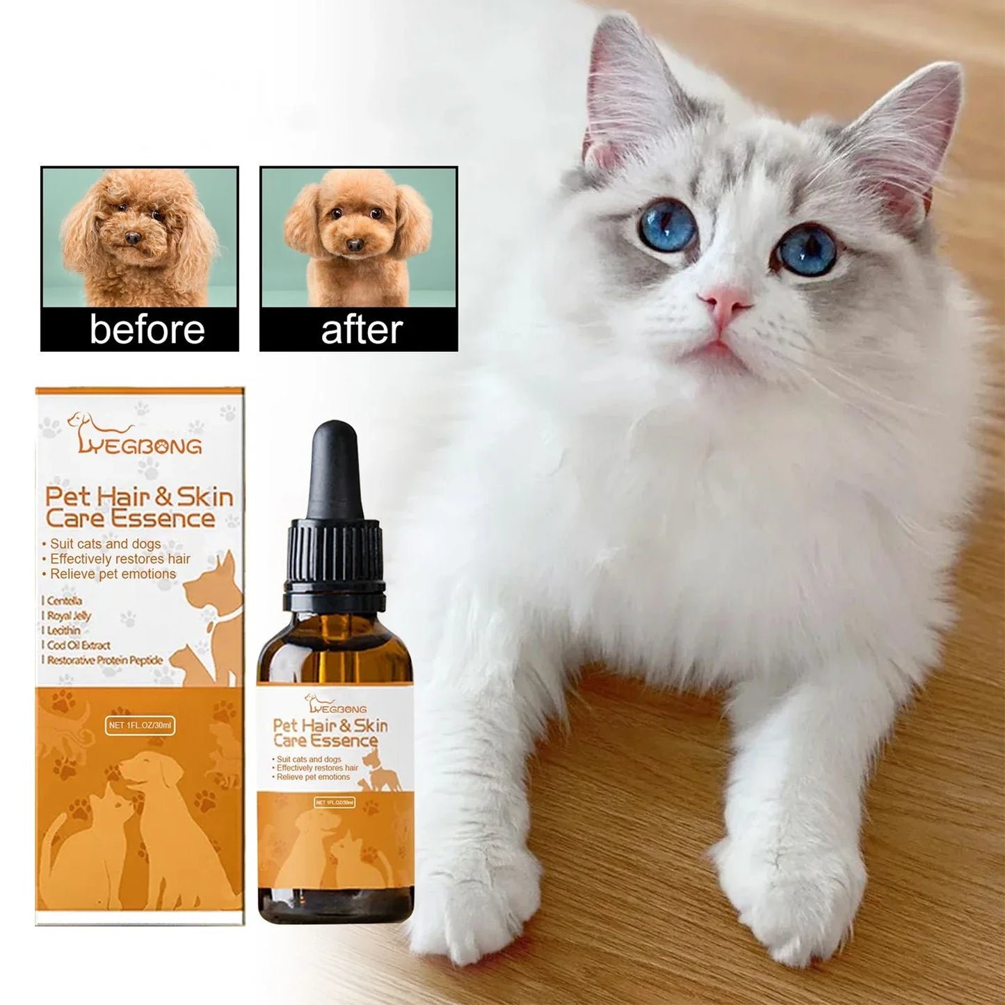 Yegbong Pet Hair Care Cream Cat And Dog Coat Treatment