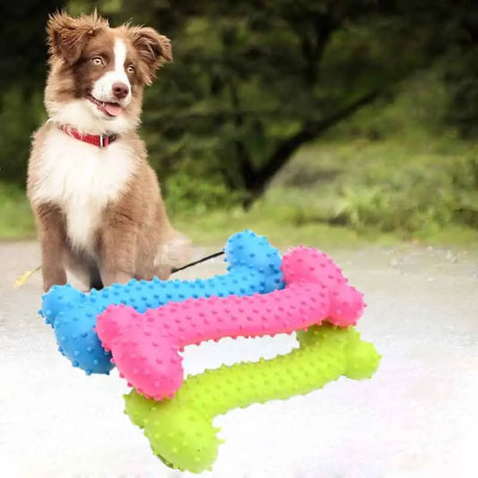 1/3pcs Small Chew Dog Toys Dog Rubber Toothbrush Stick Chew Toys For Training Chew Teeth Cleaning Pet Bone Shaped Toys