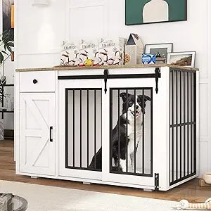 Verano Garden 2-in-1 Dog Crate Storage Cabinet
