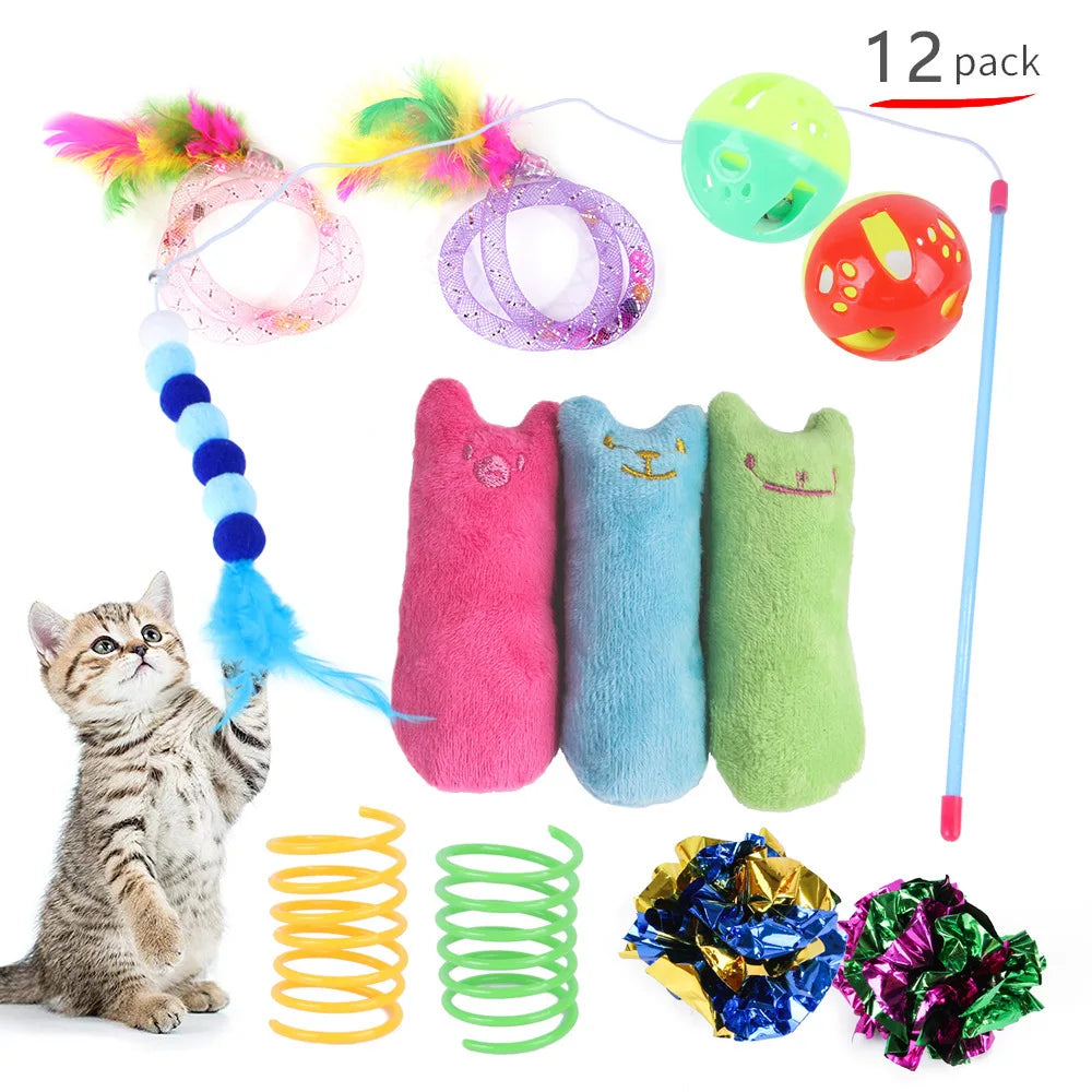 ZhejiangChoice Cat Toys Mouse Shape Balls Foldable Play Tunnel Kitten