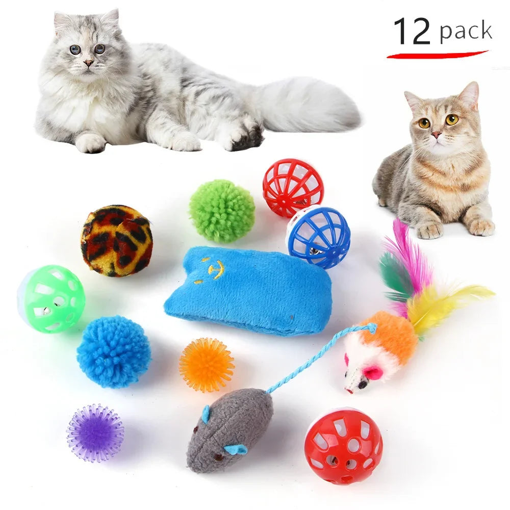ZhejiangChoice Cat Toys Mouse Shape Balls Foldable Play Tunnel Kitten