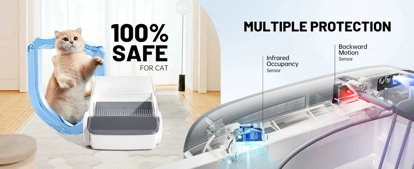 VoFord Automatic Self Cleaning Cat Litter Box Odor Free
