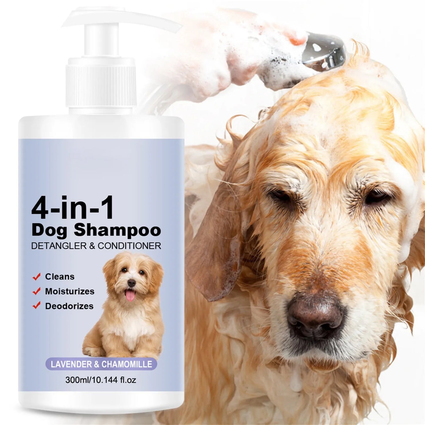 Four In One Calming Dog Shampoo Lavender Chamomile For Dogs