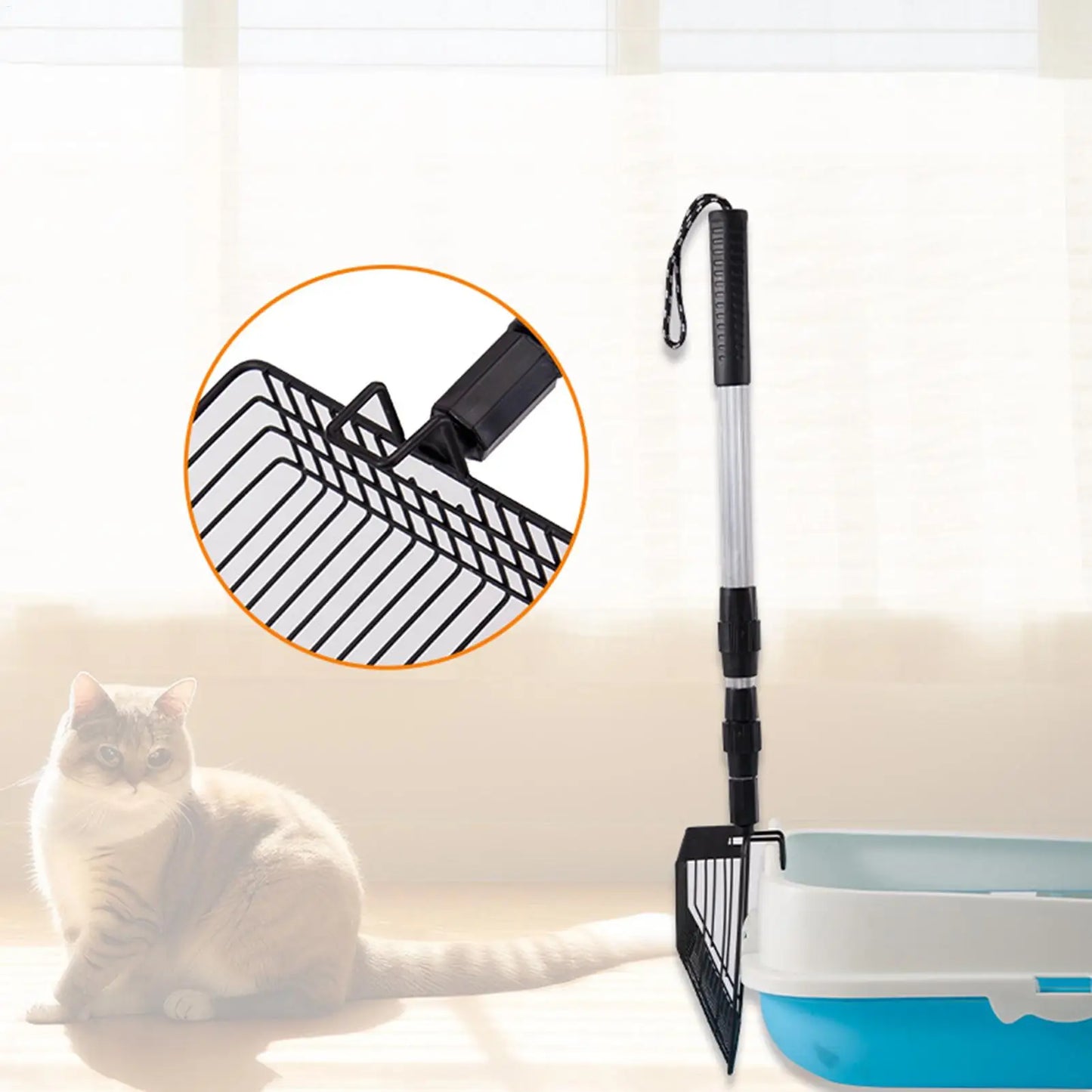 Choice Retractable Poop Shovel Chicken Coop Rake Litter Scoop