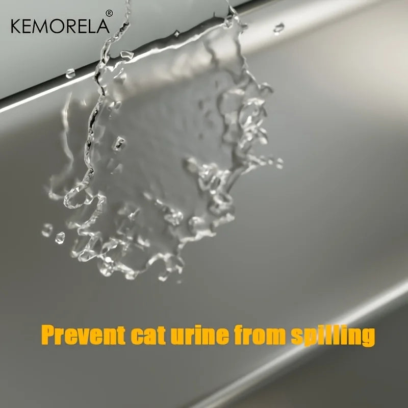 Feature Stainless Steel Litter Box With Lid For Large Cats