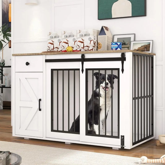 Verano Garden 2-in-1 Dog Crate Storage Cabinet