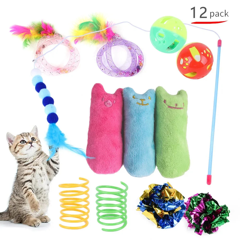 ZhejiangChoice Cat Toys Mouse Shape Balls Foldable Play Tunnel Kitten