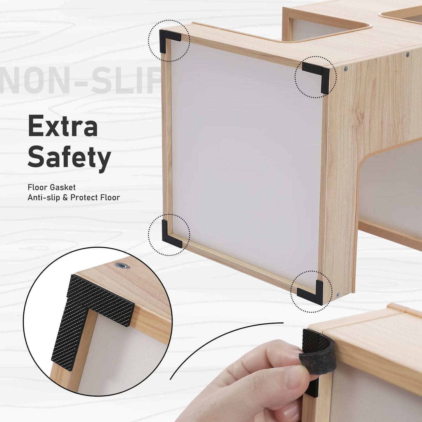 PEQULTICN Cat Bed With Two Condos Scratcher Plush Mats