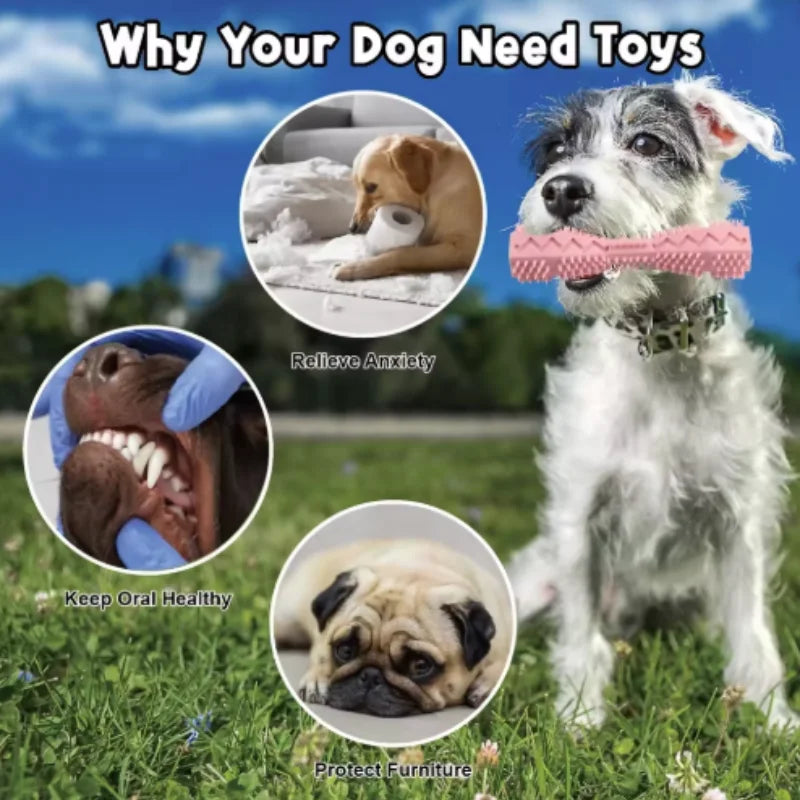 Dog Teething Toy Chew Stick Leak Proof Durable Design