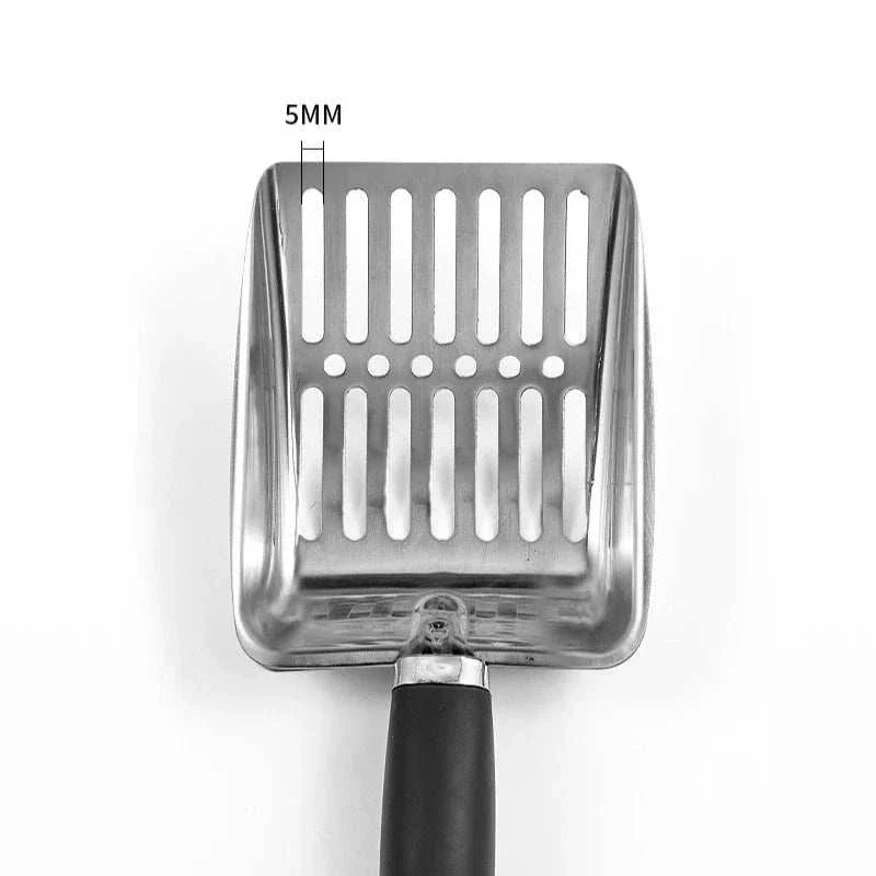 Metal Cat Litter Scoop - Heavy Duty Stainless Steel Kitty Scooper Tool