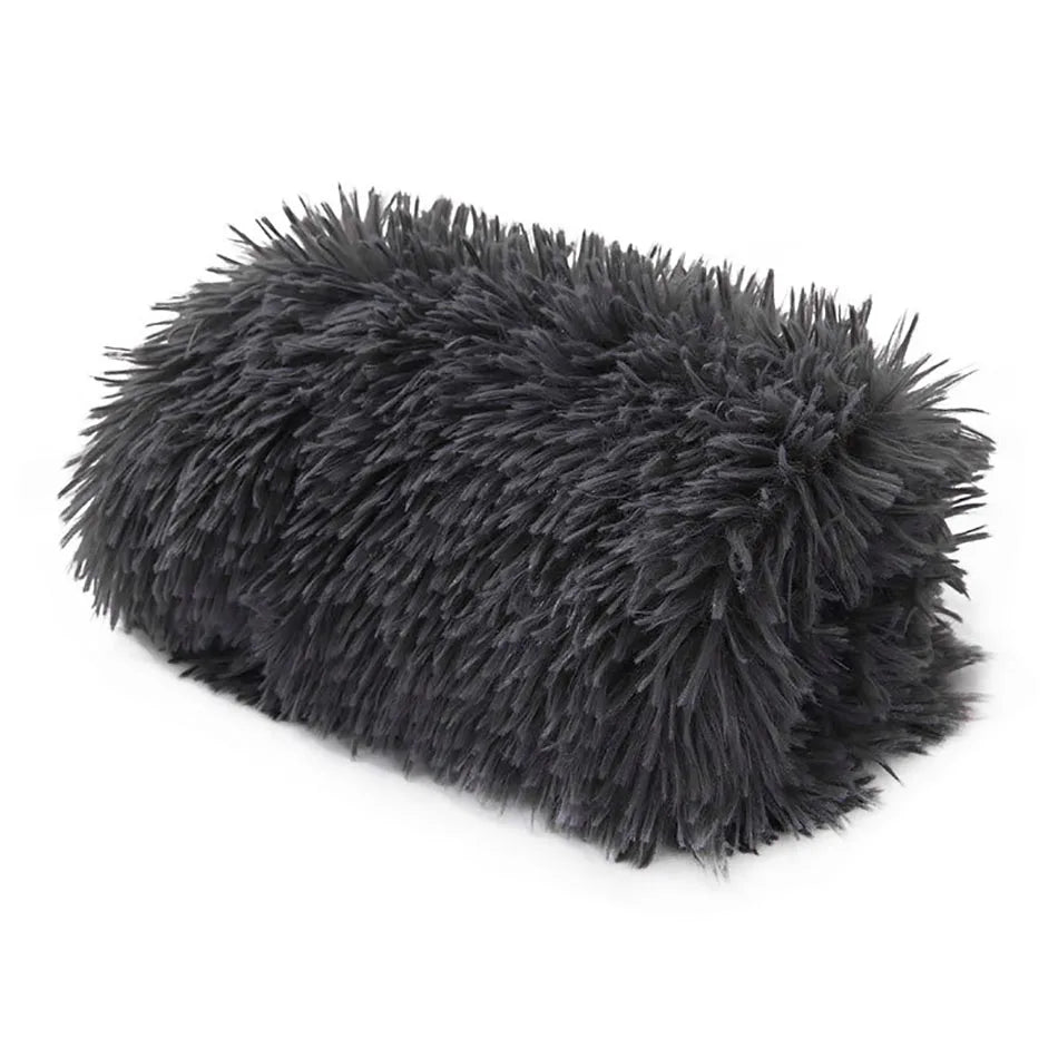 Dog Bed Mat Pet Cat Plush Soft Warm Cushion Pet Washable Candy Colored Blanket Kennel Puppy Pet Cat Dog Supplies Suit For Winter