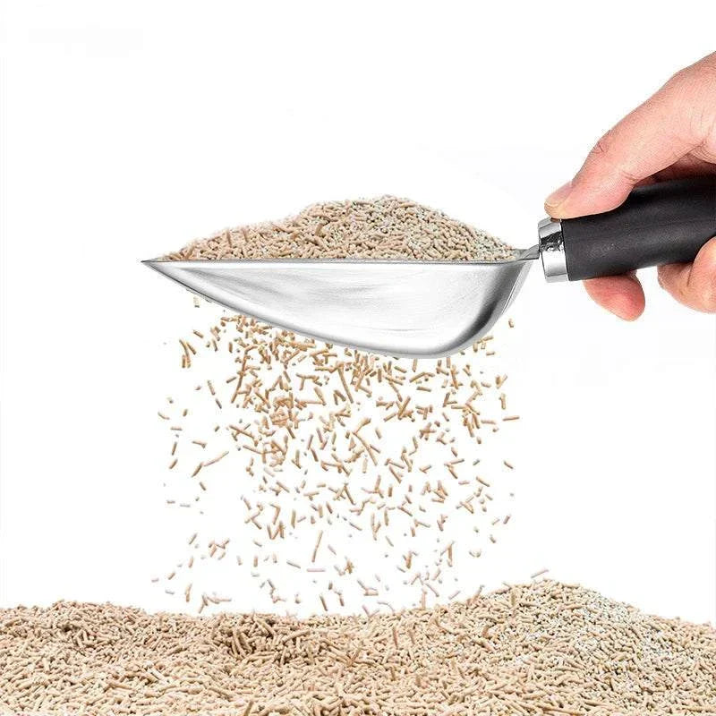 Metal Cat Litter Scoop - Heavy Duty Stainless Steel Kitty Scooper Tool