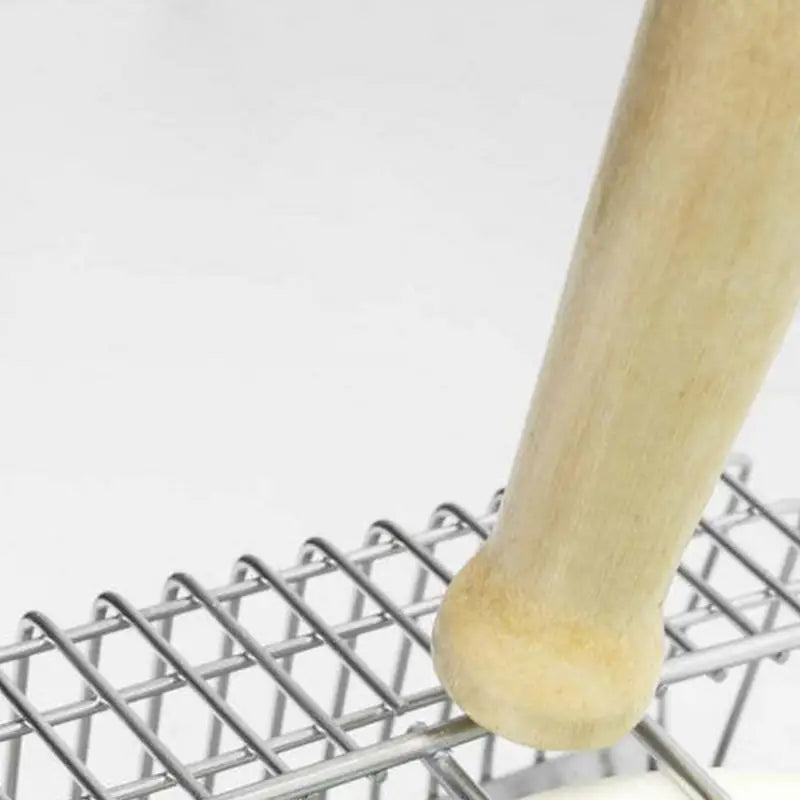 High-Concerned Chemical Stainless Steel Cat Litter Scoop With Wood Handle