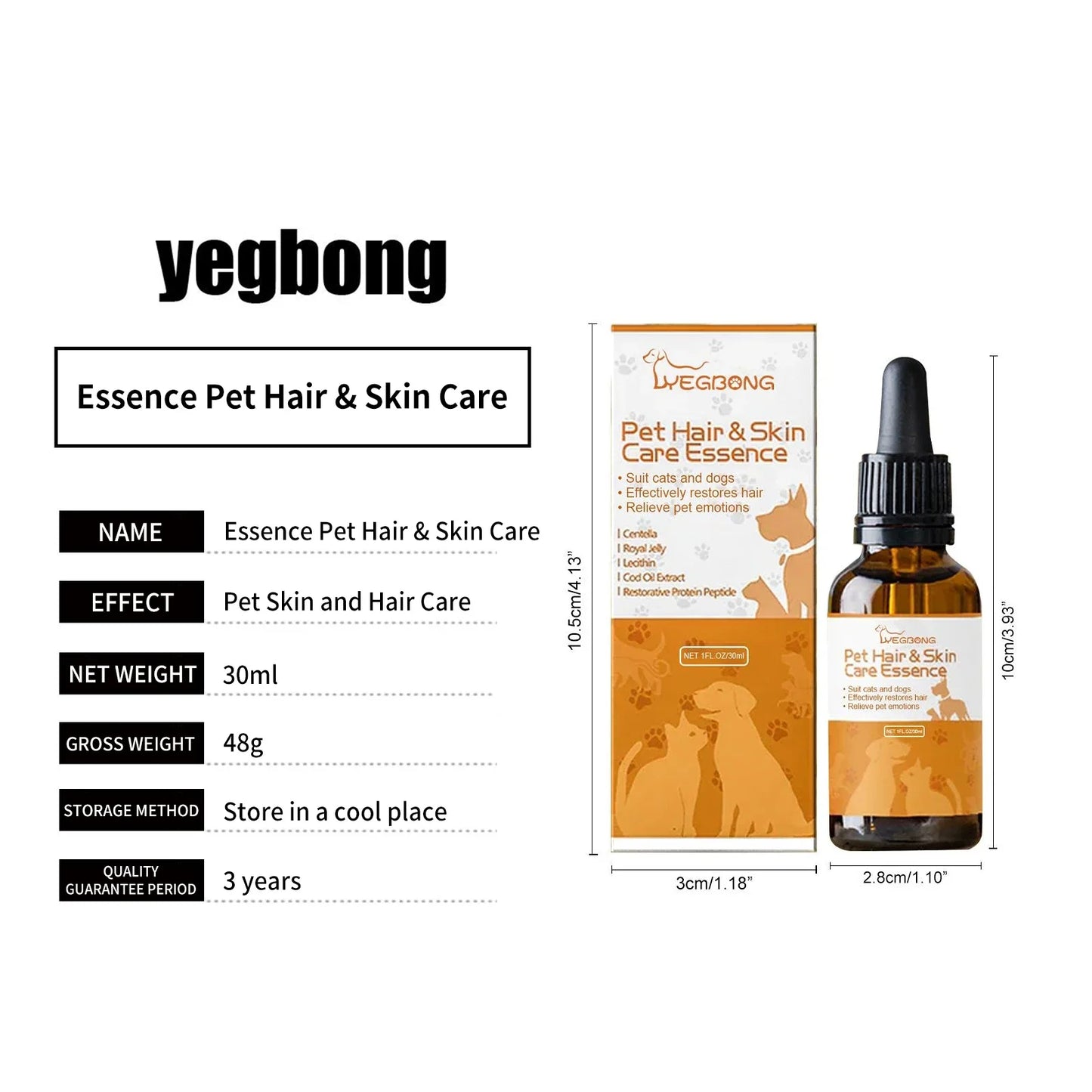Yegbong Pet Hair Care Cream Cat And Dog Coat Treatment
