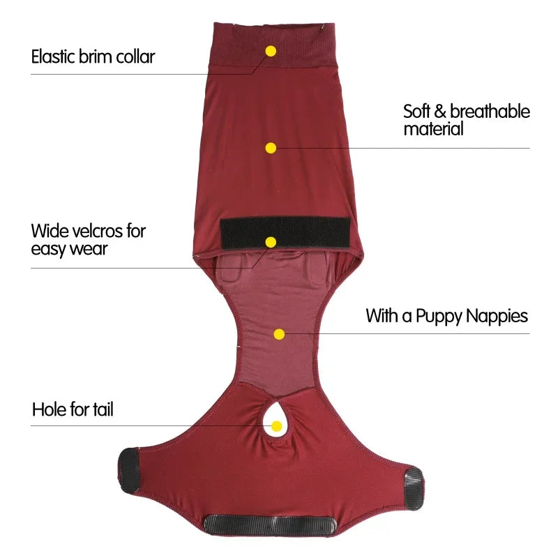 Recovery Suit For Dogs And Cats After Surgery Pet Shirt