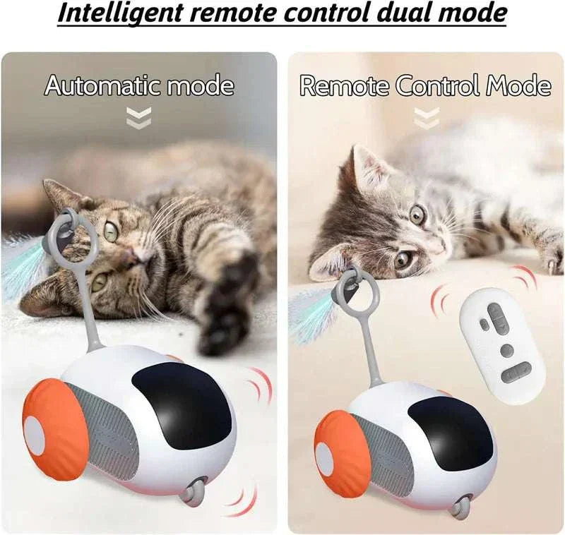 Smart Cat Toy Car Interactive Ball Rolling Remote Control Toy