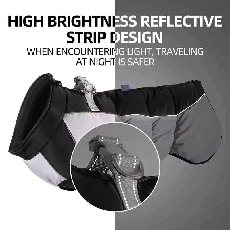 Choice Dog Winter Coat Reflective Fleece Waterproof Padded Jacket