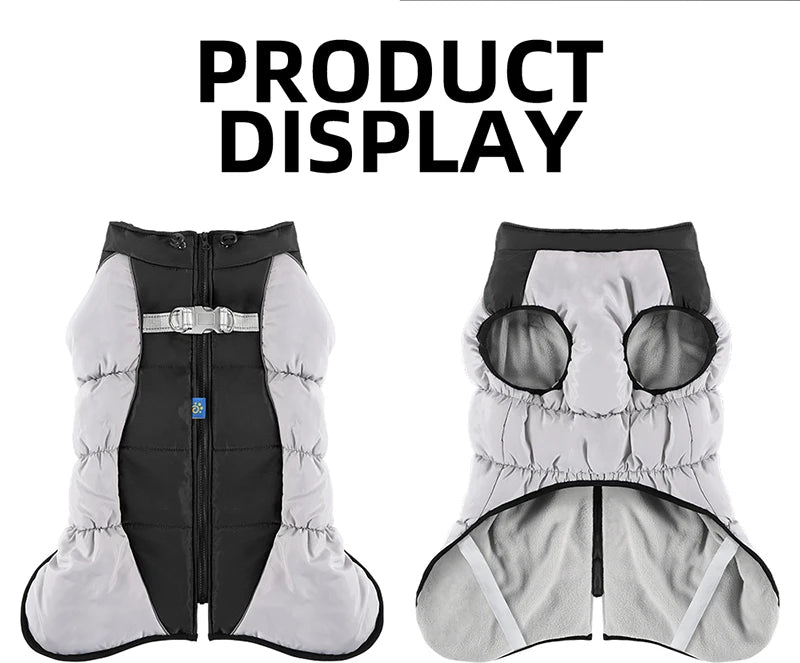 Choice Dog Winter Coat Reflective Fleece Waterproof Padded Jacket