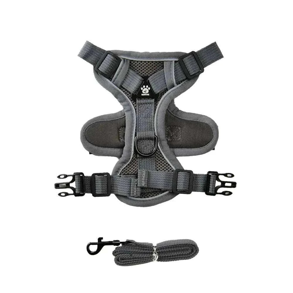 Puppy Harness Leash – Adjustable Reflective Vest for Small Medium Dogs