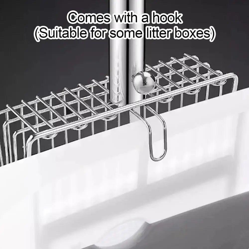 High-Concerned Stainless Steel Cat Litter Scoop Non-Stick Handle