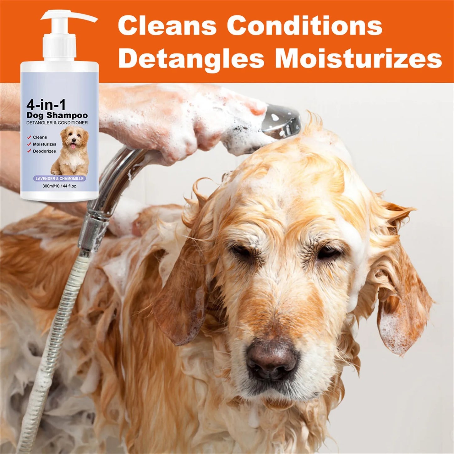 Four In One Calming Dog Shampoo Lavender Chamomile For Dogs