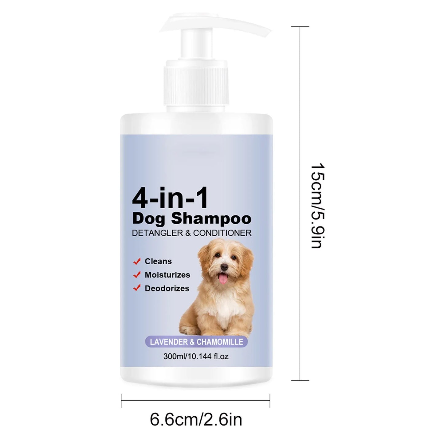 Four In One Calming Dog Shampoo Lavender Chamomile For Dogs
