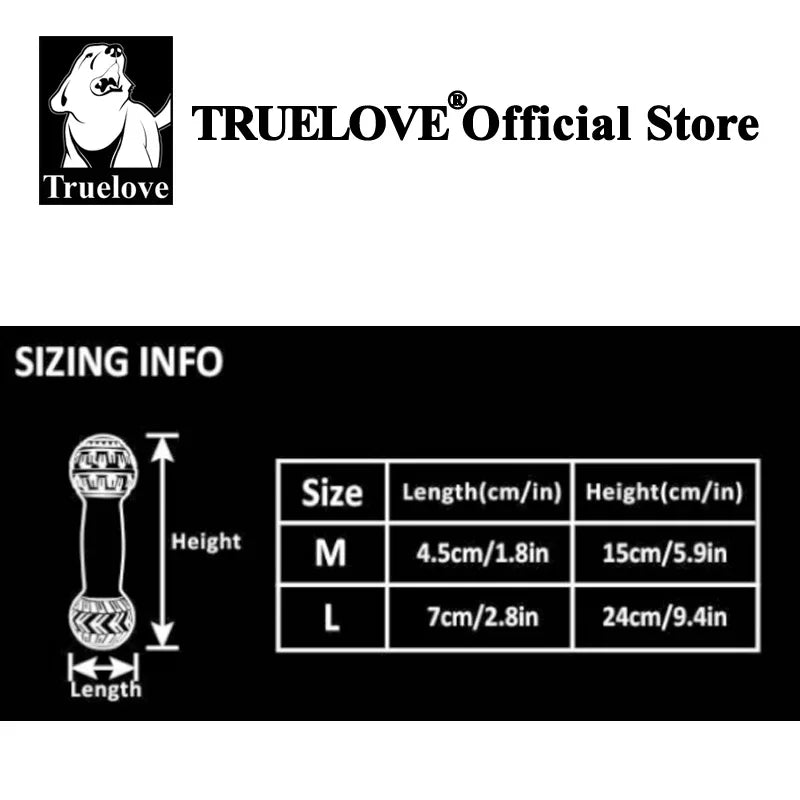 TRUELOVE Super Durable Leakproof Treat Dispenser Dog Toy Dumbbell