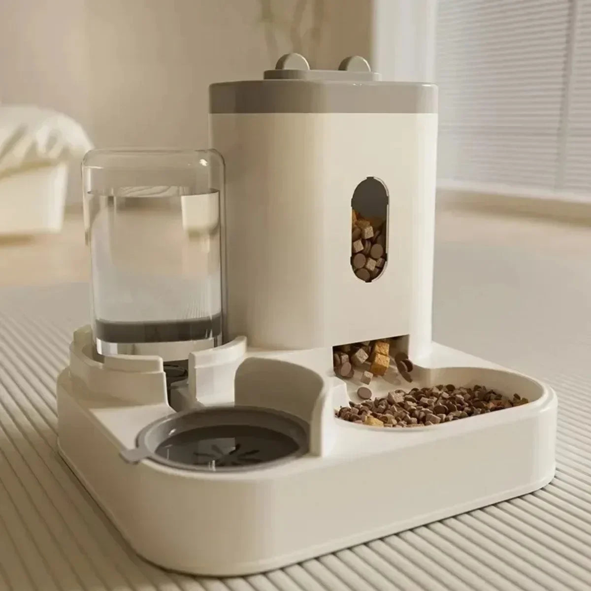 Choice Automatic Feeder For Dogs And Cats With Water Fountain Pet Food Storage Dispenser