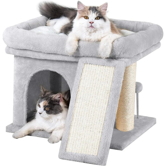 Kiitens Cat Tree Tower With Perch Bed For Large Cats