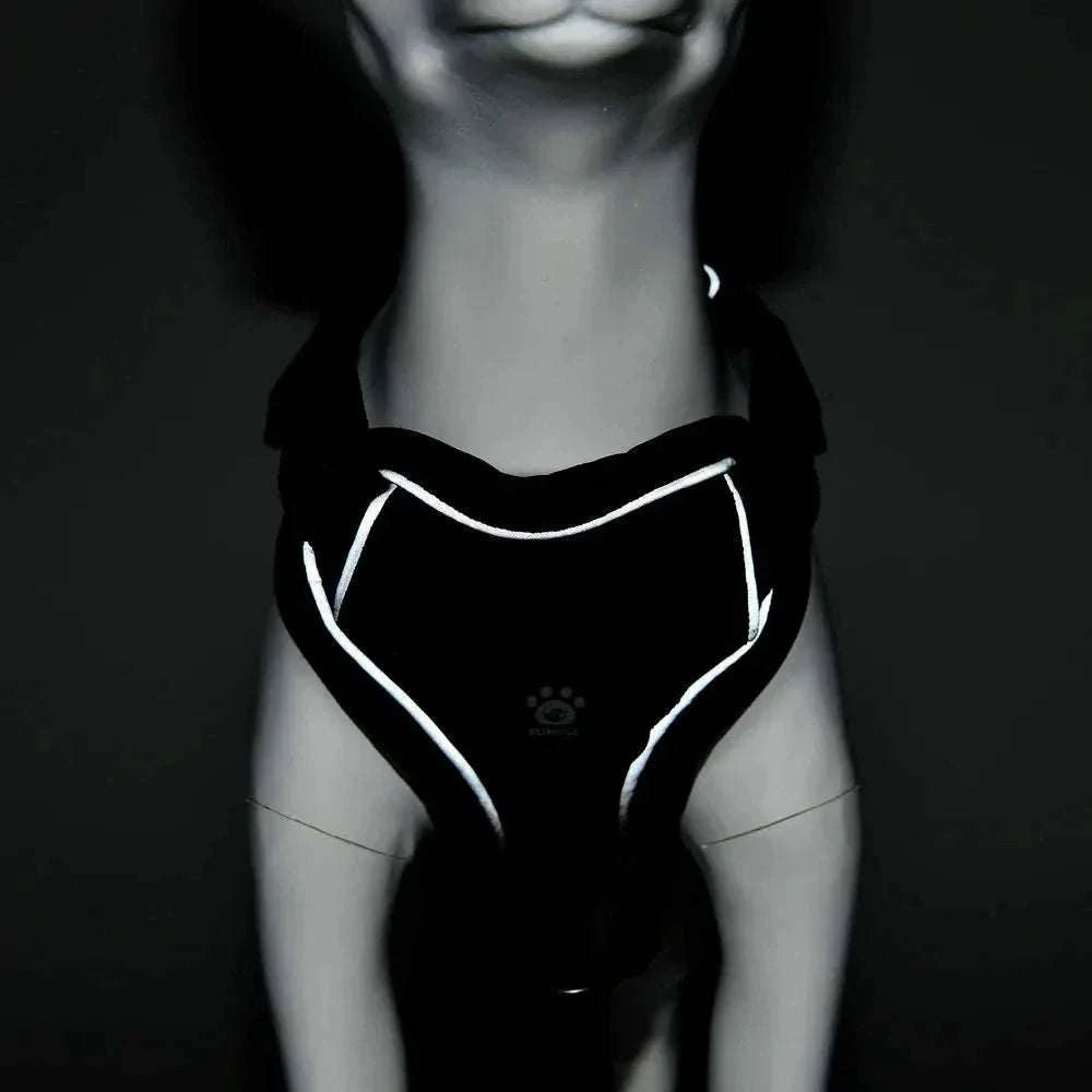 Puppy Harness Leash – Adjustable Reflective Vest for Small Medium Dogs