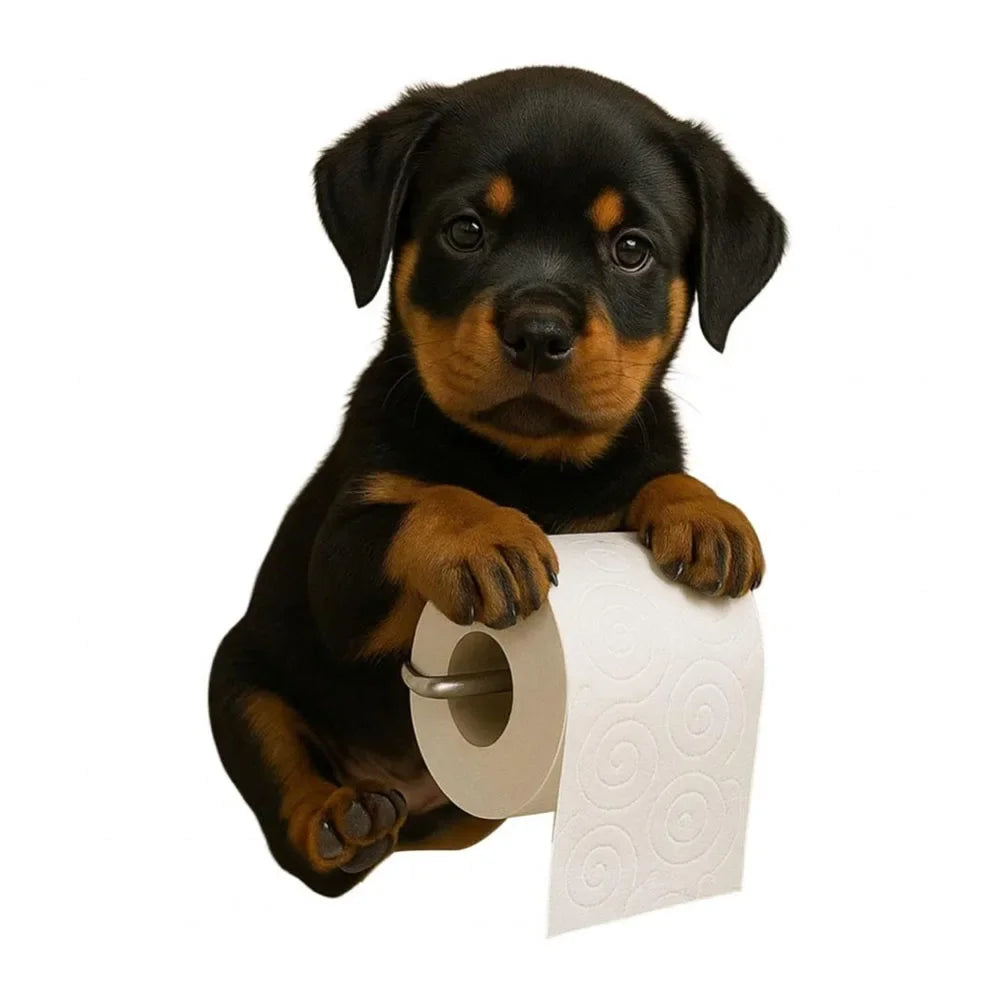 Hign-concerned Dog Wall Mount Toilet Paper Roll Holder