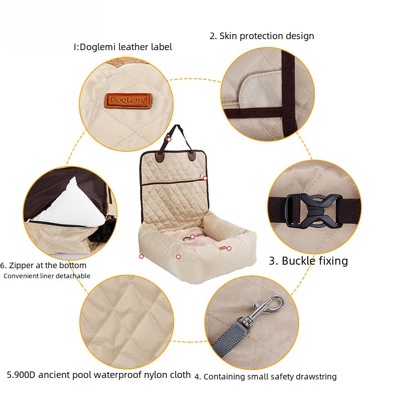 Breed Pet Car Seat Bag Warm Cushioned Cotton Pad For Dogs