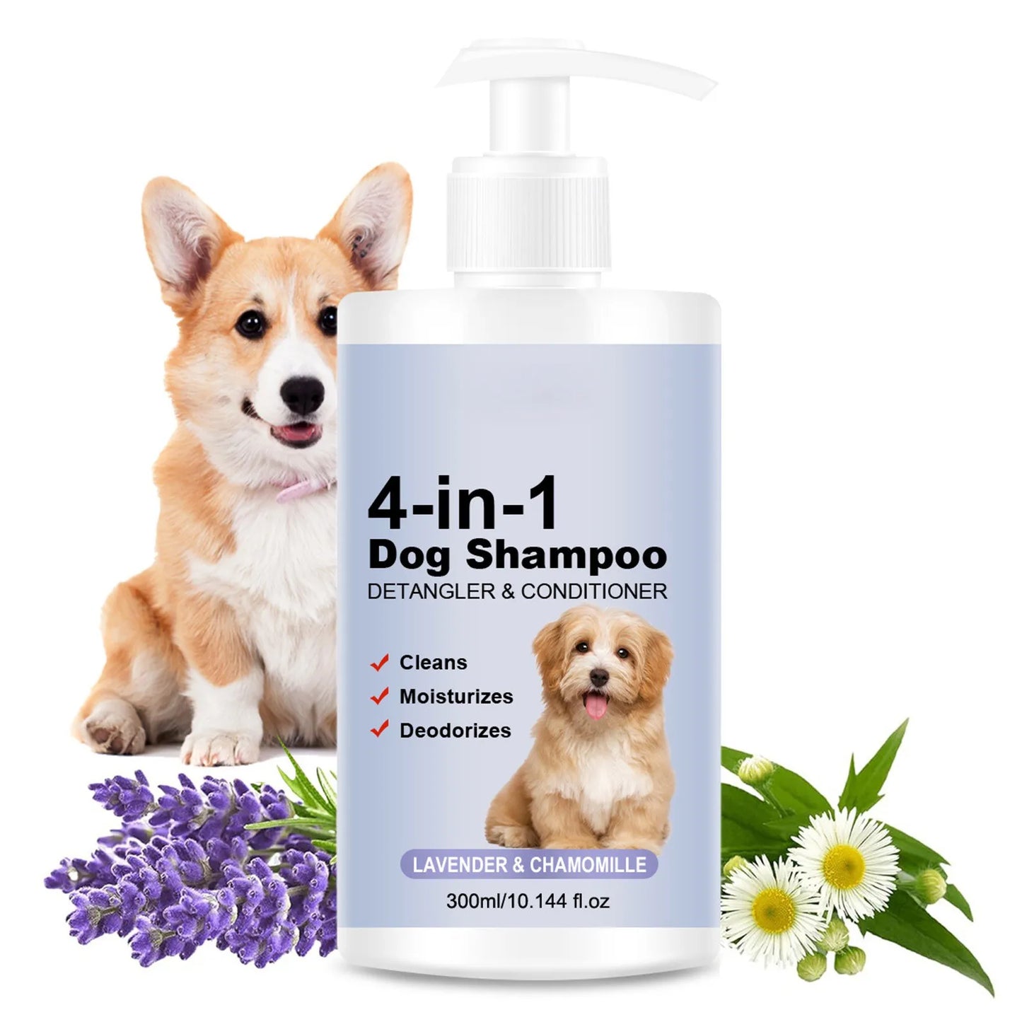 Four In One Calming Dog Shampoo Lavender Chamomile For Dogs