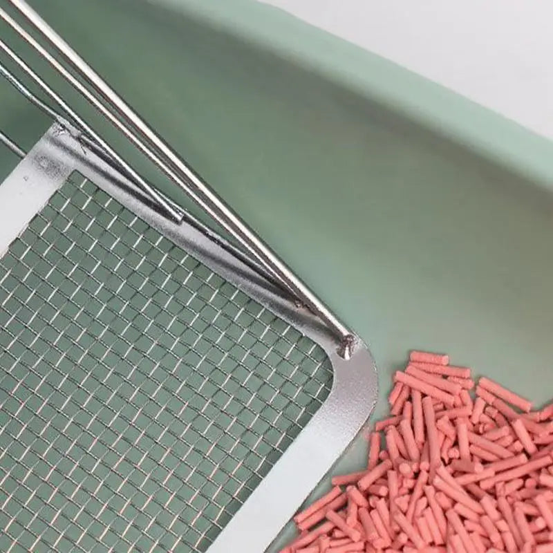 High-Concerned Chemical Stainless Steel Cat Litter Scoop With Wood Handle