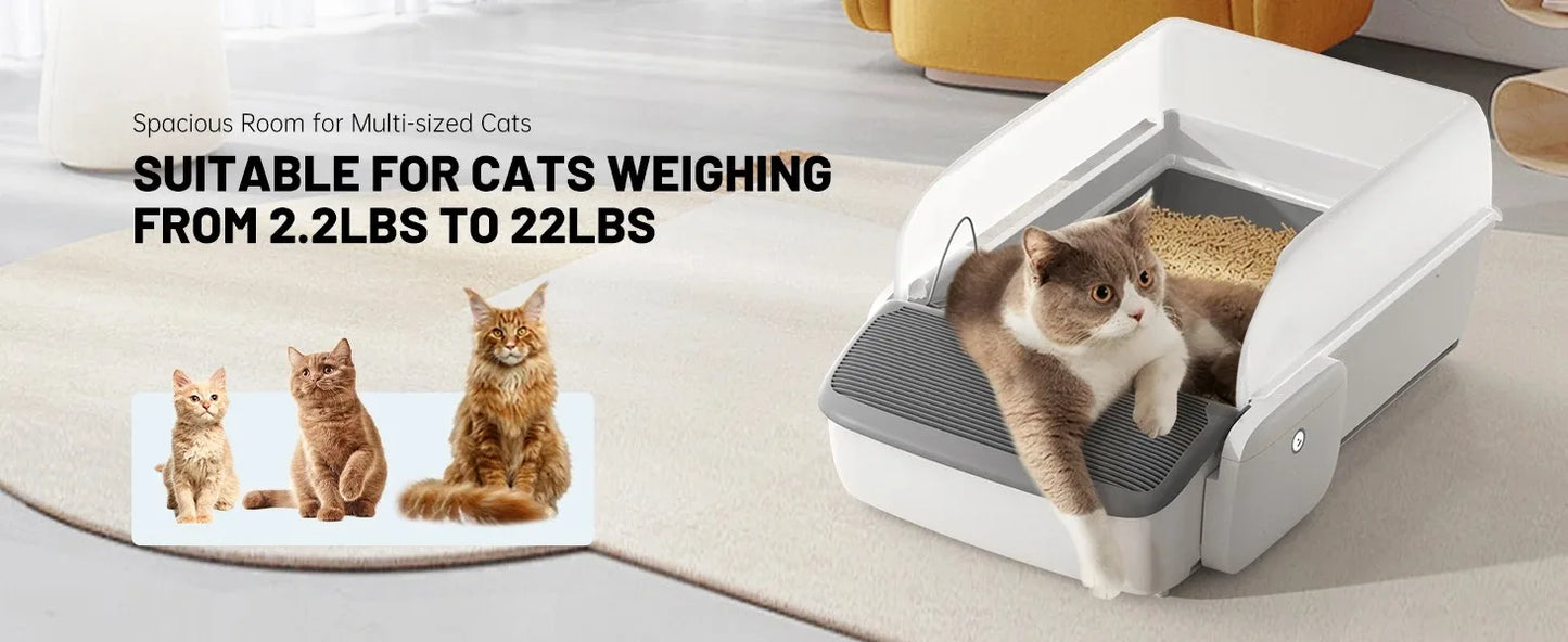 VoFord Automatic Self Cleaning Cat Litter Box Odor Free