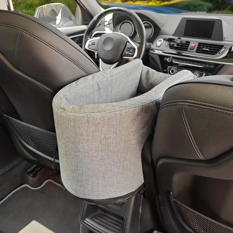 Dog Car Seat Bed Center Dog Car Seat Portable Dog Carrier Cushion Detachable Armrest Pet Seat for Small Dogs Cats Travel Bags