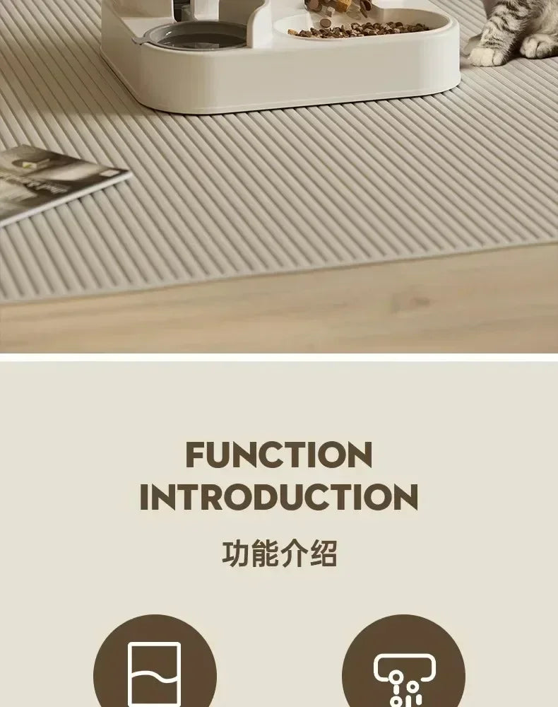 Choice Automatic Feeder For Dogs And Cats With Water Fountain Pet Food Storage Dispenser