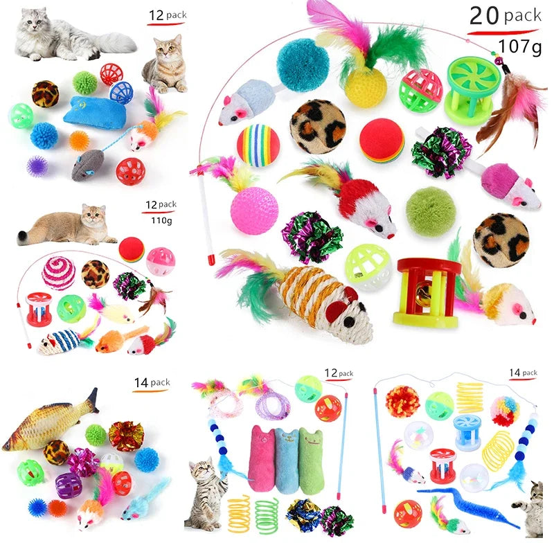 ZhejiangChoice Cat Toys Mouse Shape Balls Foldable Play Tunnel Kitten