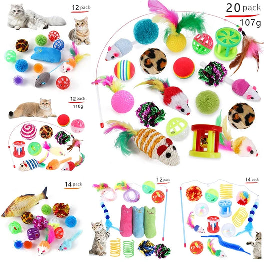 ZhejiangChoice Cat Toys Mouse Shape Balls Foldable Play Tunnel Kitten