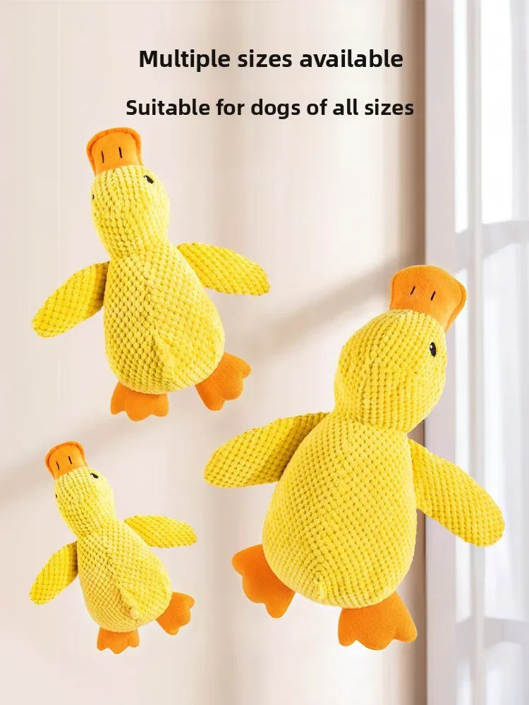 Dog Plush Calming Duck Squeaky Toy For Puppies Sleep Companion