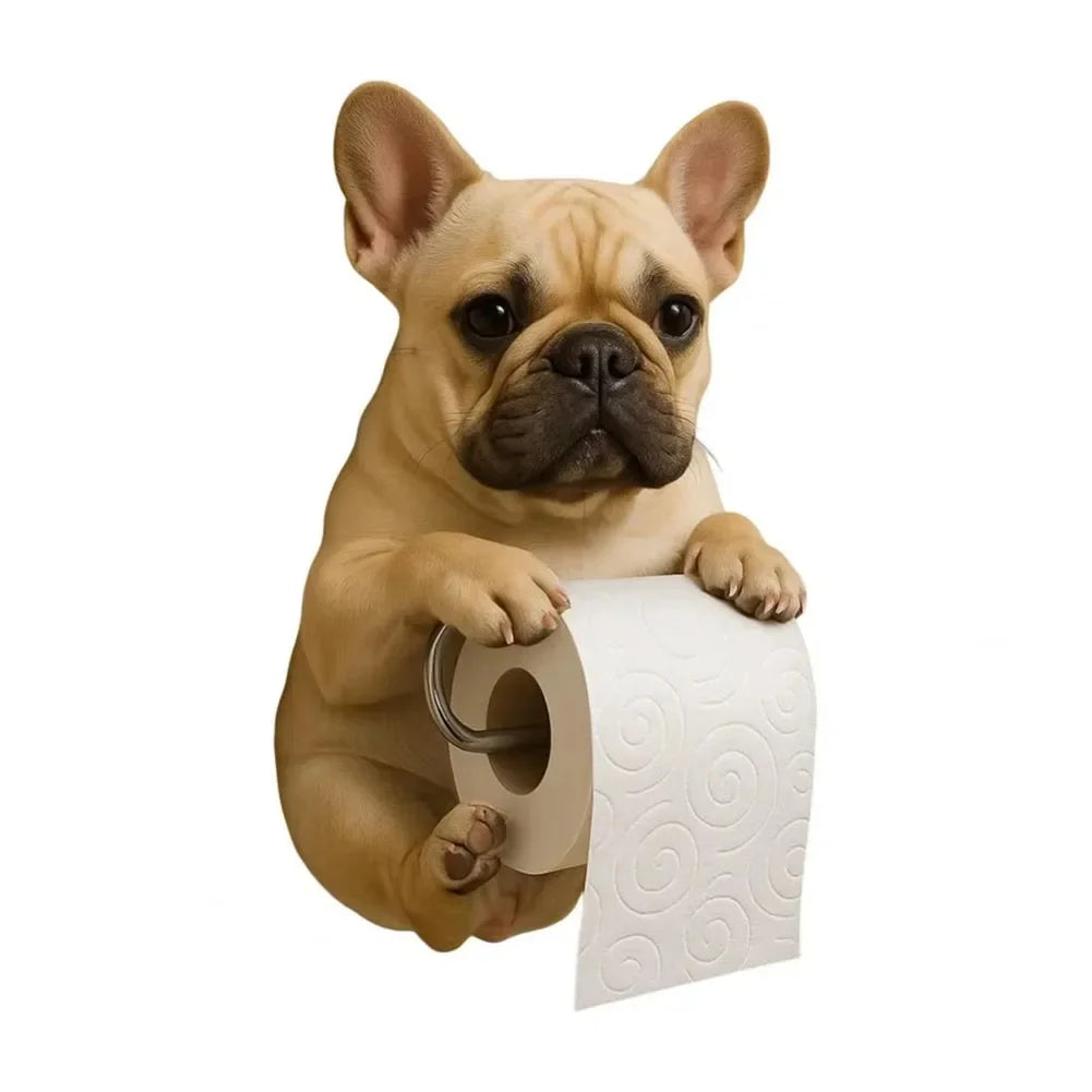 Hign-concerned Dog Wall Mount Toilet Paper Roll Holder