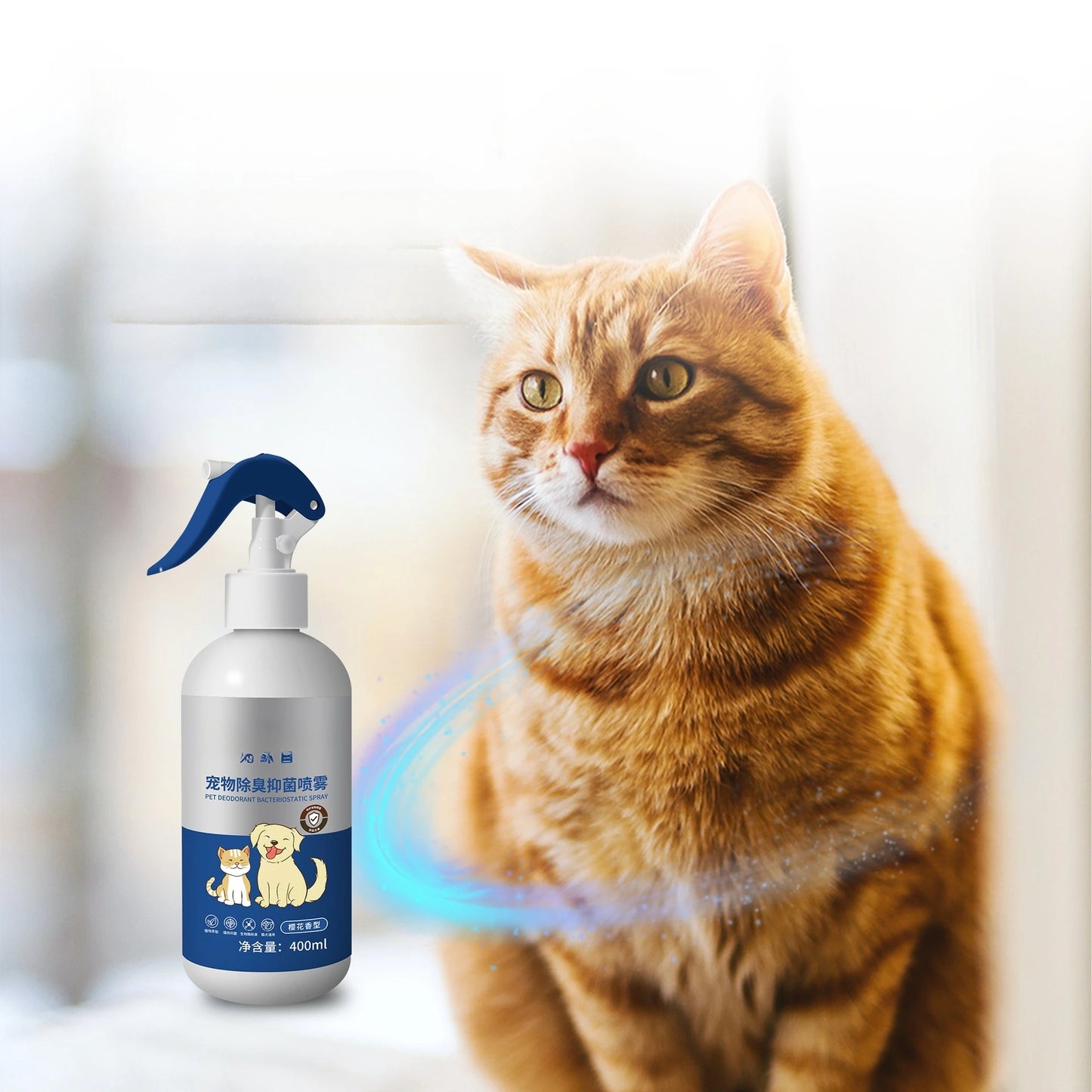 Bioenzyme Pet Odor And Bacteria Inhibiting Spray For Cat Urine