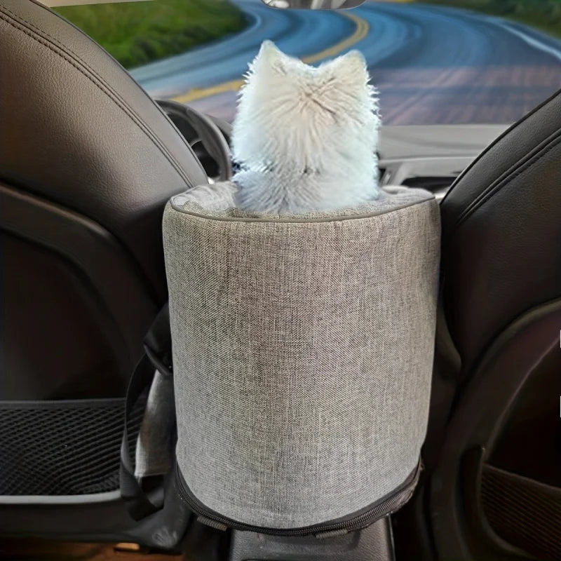 Dog Car Seat Bed Center Dog Car Seat Portable Dog Carrier Cushion Detachable Armrest Pet Seat for Small Dogs Cats Travel Bags
