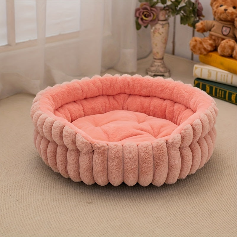 Ultra Soft Four Season Round Pet Bed Indoor Cats Dogs