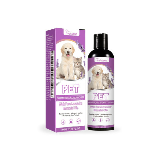 Gentle Lavender Chamomile Pet Shampoo and Conditioner for All Pets