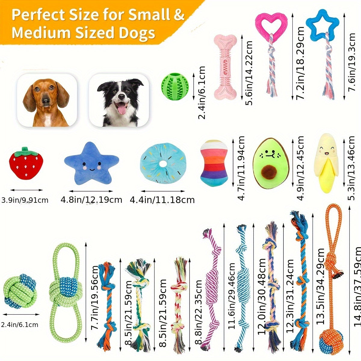 Interactive Dog Toys Set for Small and Medium Dogs