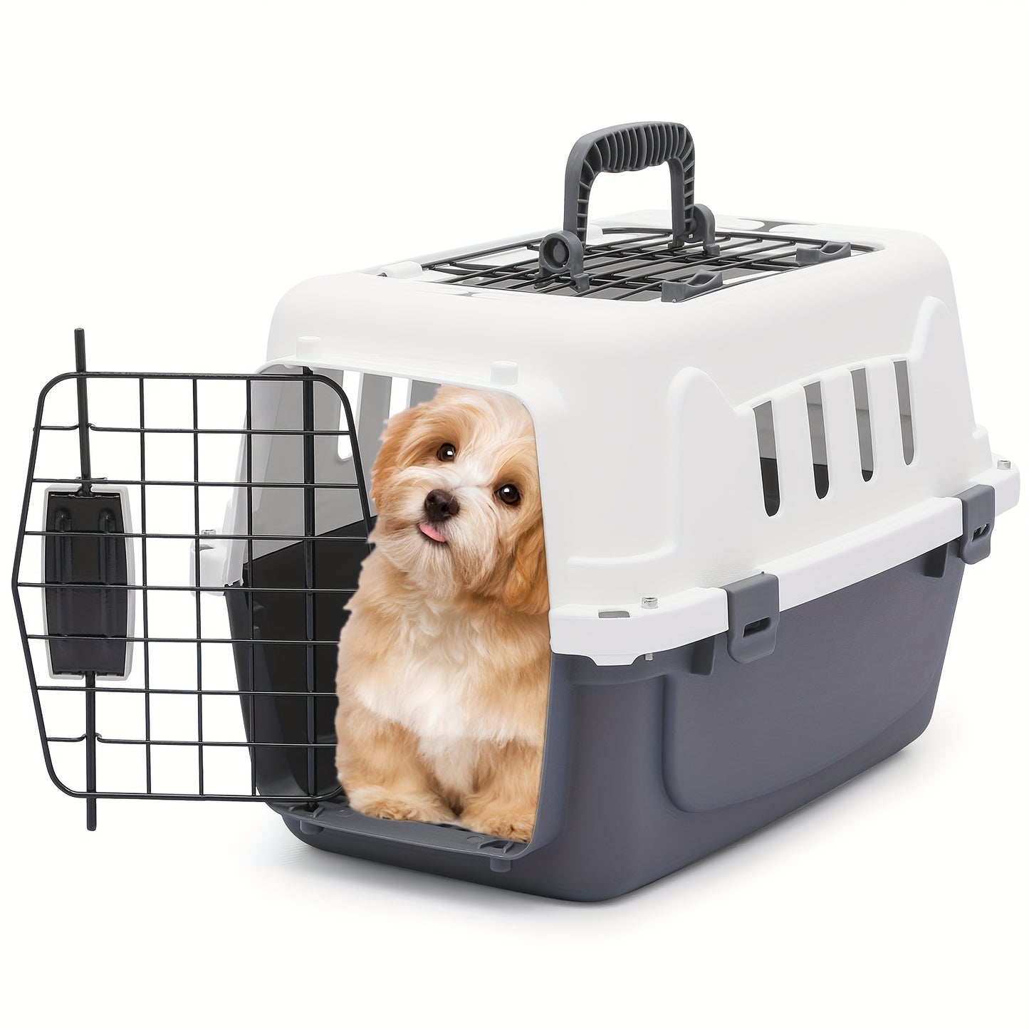 Top Loading Cat Carrier with Ventilation and Security Lock