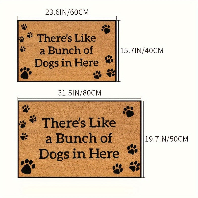 Non Slip Machine Washable Dog Cat Mat Welcome Home Rug