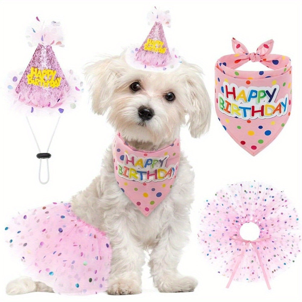 Charming Pink Dog Birthday Party Kit for Celebrating Pets