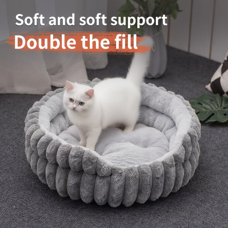 Ultra Soft Four Season Round Pet Bed Indoor Cats Dogs